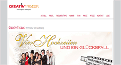 Desktop Screenshot of creativfriseur.de