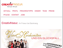 Tablet Screenshot of creativfriseur.de